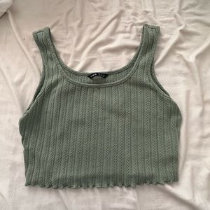 Green Crop Top